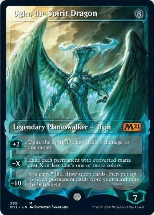 FOIL SHOWCASE - Ugin, the Spirit Dragon 285 - Core Set 2021-Cherry Collectables