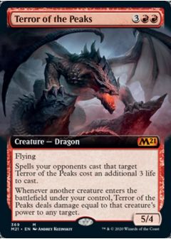 EXTENDED ART - Terror of the Peaks 369 - Core Set 2021-Cherry Collectables
