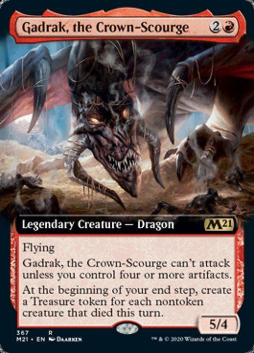 FOIL EXTENDED ART - Gadrak, the Crown-Scourge 367 - Core Set 2021-Cherry Collectables