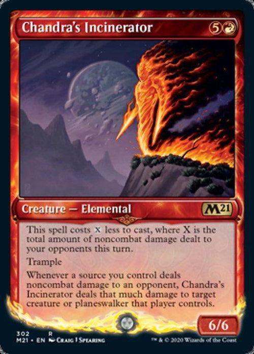 FOIL SHOWCASE - Chandra's Incinerator 302 - Core Set 2021-Cherry Collectables