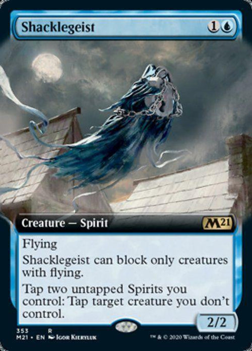 FOIL EXTENDED ART - Shacklegeist 353 - Core Set 2021-Cherry Collectables