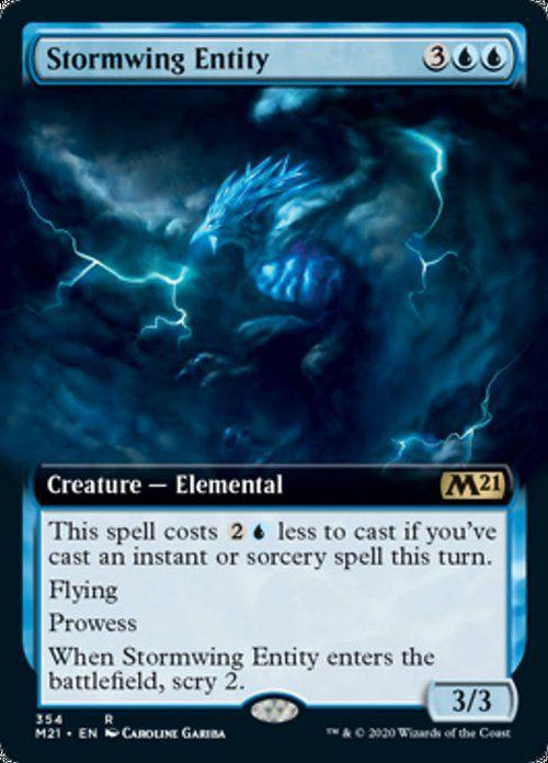 FOIL EXTENDED ART - Stormwing Entity 354 - Core Set 2021-Cherry Collectables