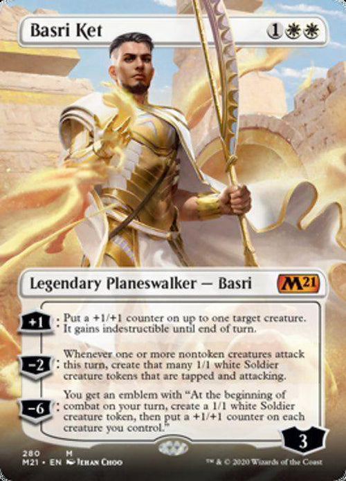 FOIL BORDERLESS - Basri Ket 280 - Core Set 2021-Cherry Collectables