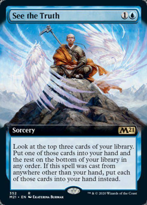 FOIL EXTENDED ART - See the Truth 352 - Core Set 2021-Cherry Collectables