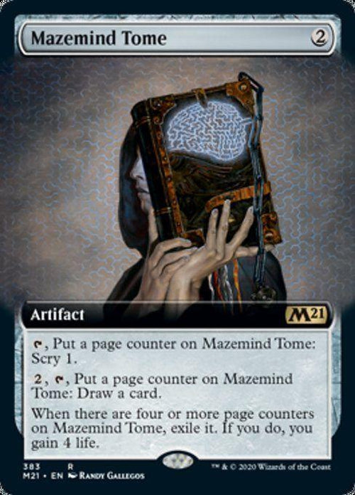 FOIL EXTENDED ART - Mazemind Tome 383 - Core Set 2021-Cherry Collectables
