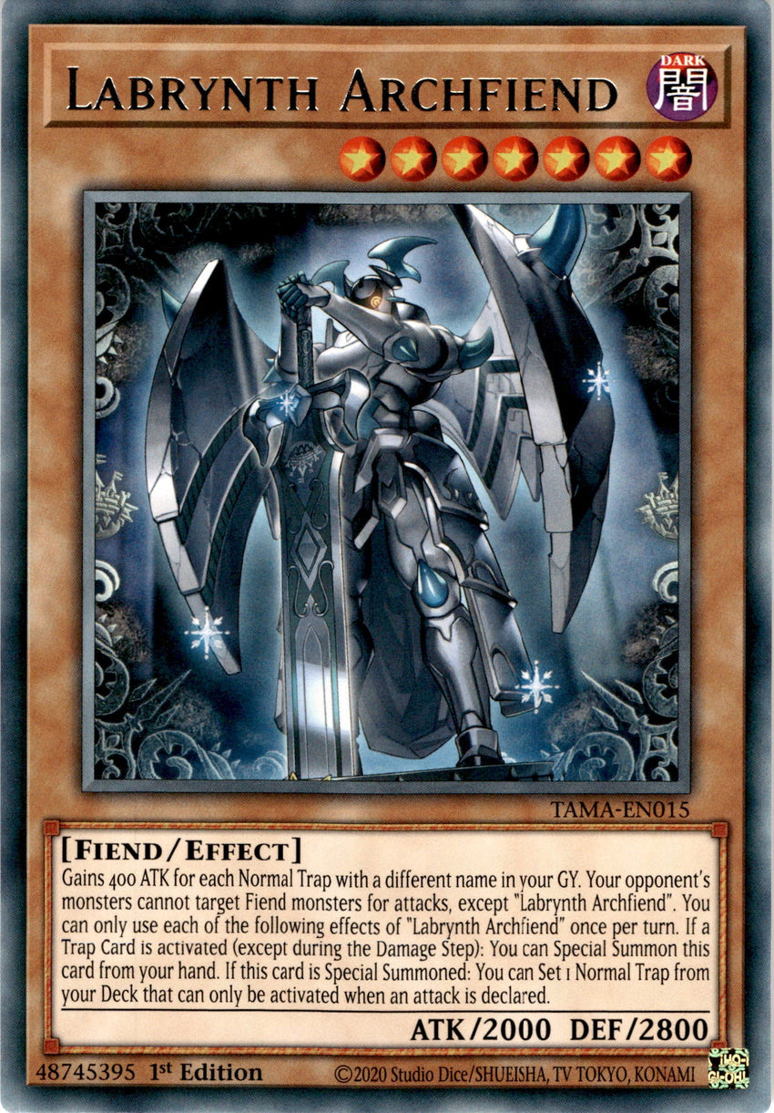 Labrynth Archfiend - TAMA-EN015 - Rare 1st Edition