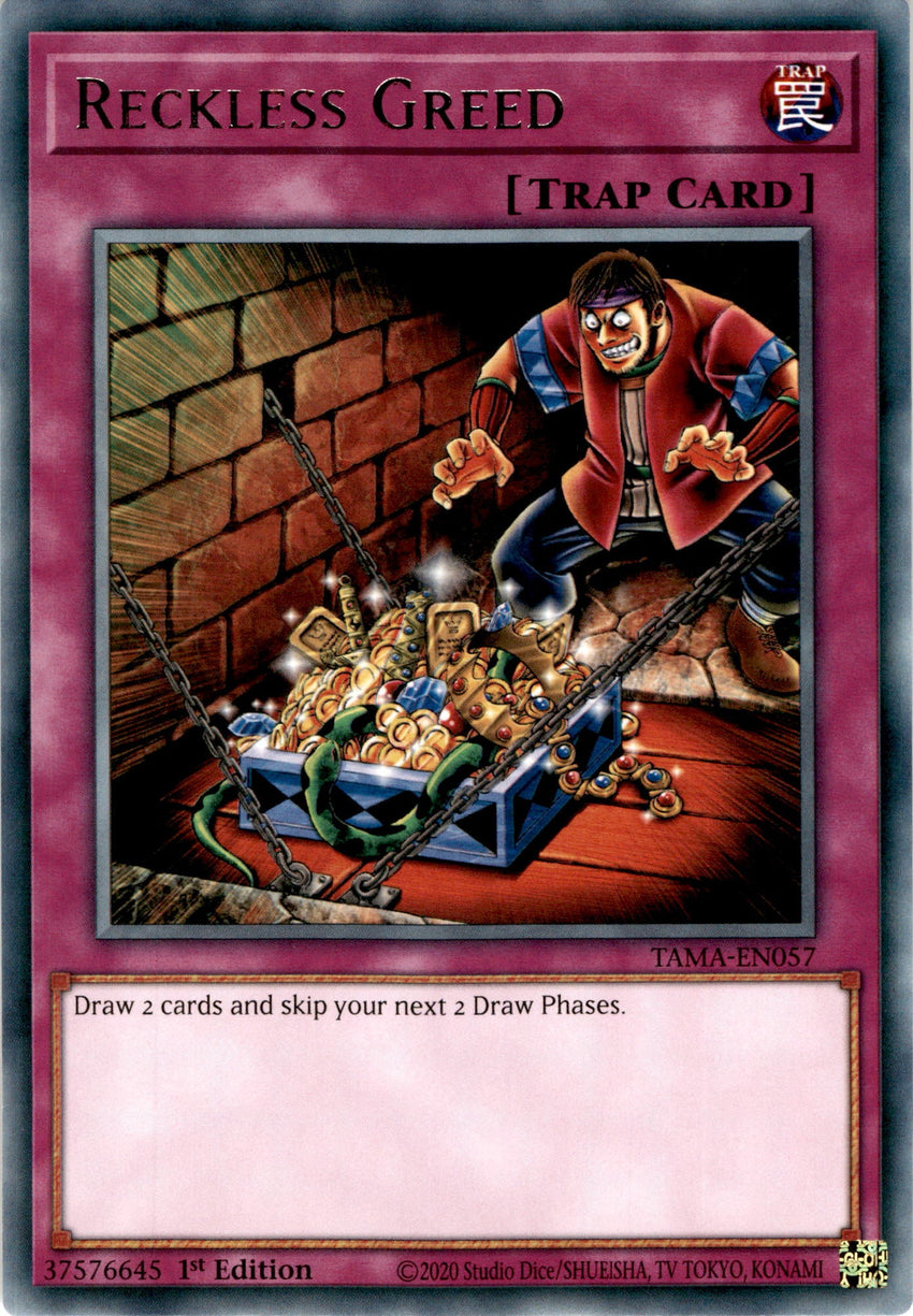Reckless Greed - TAMA-EN057 - Rare 1st Edition