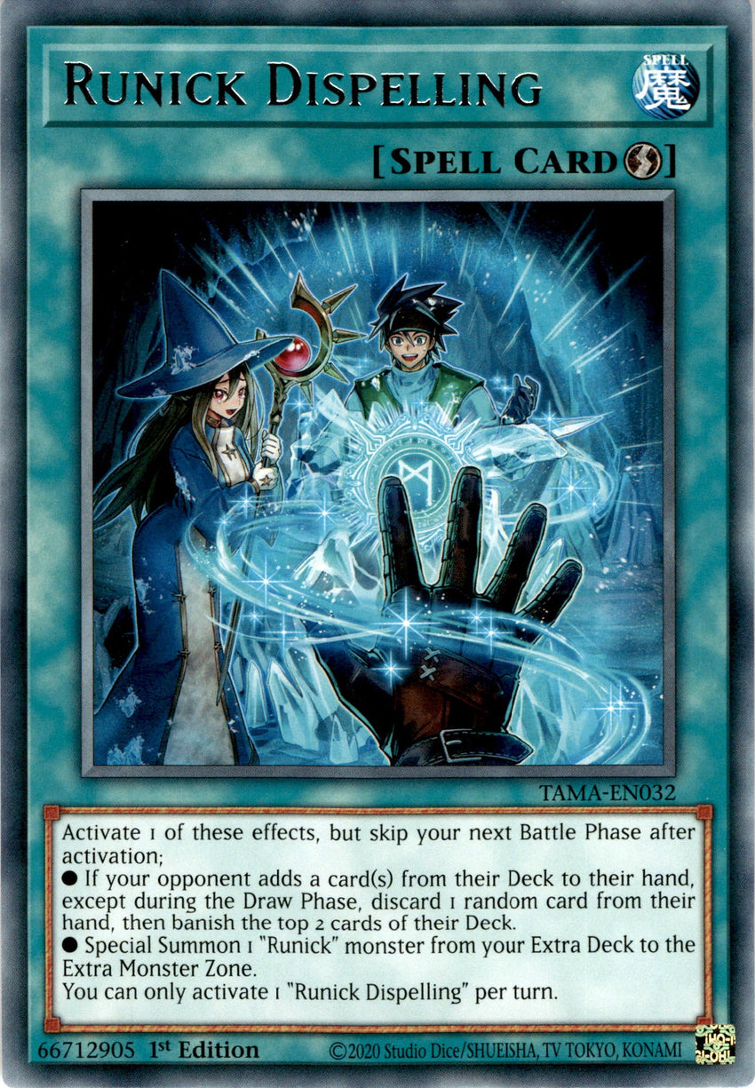 Runick Dispelling - TAMA-EN032 - Rare 1st Edition