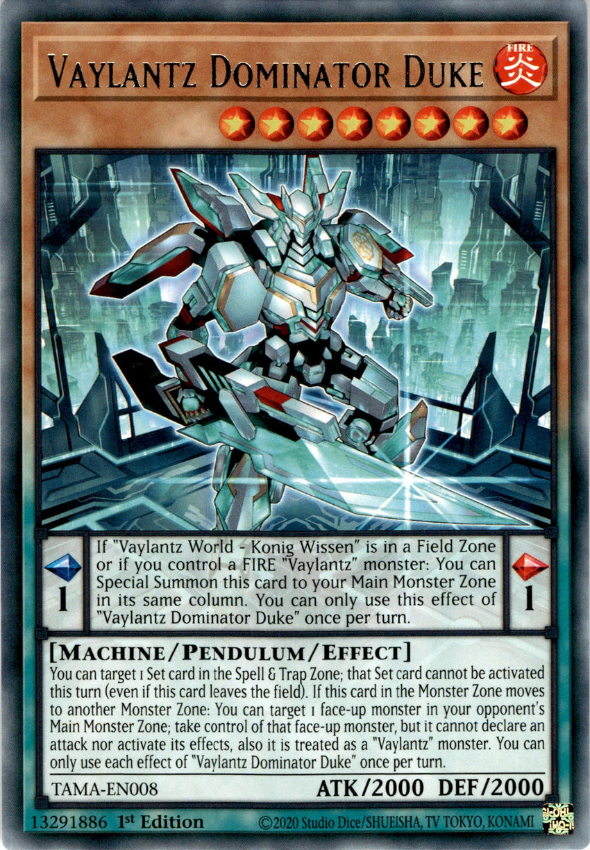 Vaylantz Dominator Duke - TAMA-EN008 - Rare 1st Edition