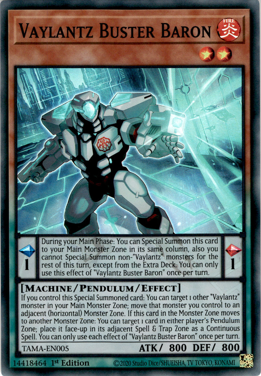 Vaylantz Buster Baron - TAMA-EN005 - Super Rare 1st Edition