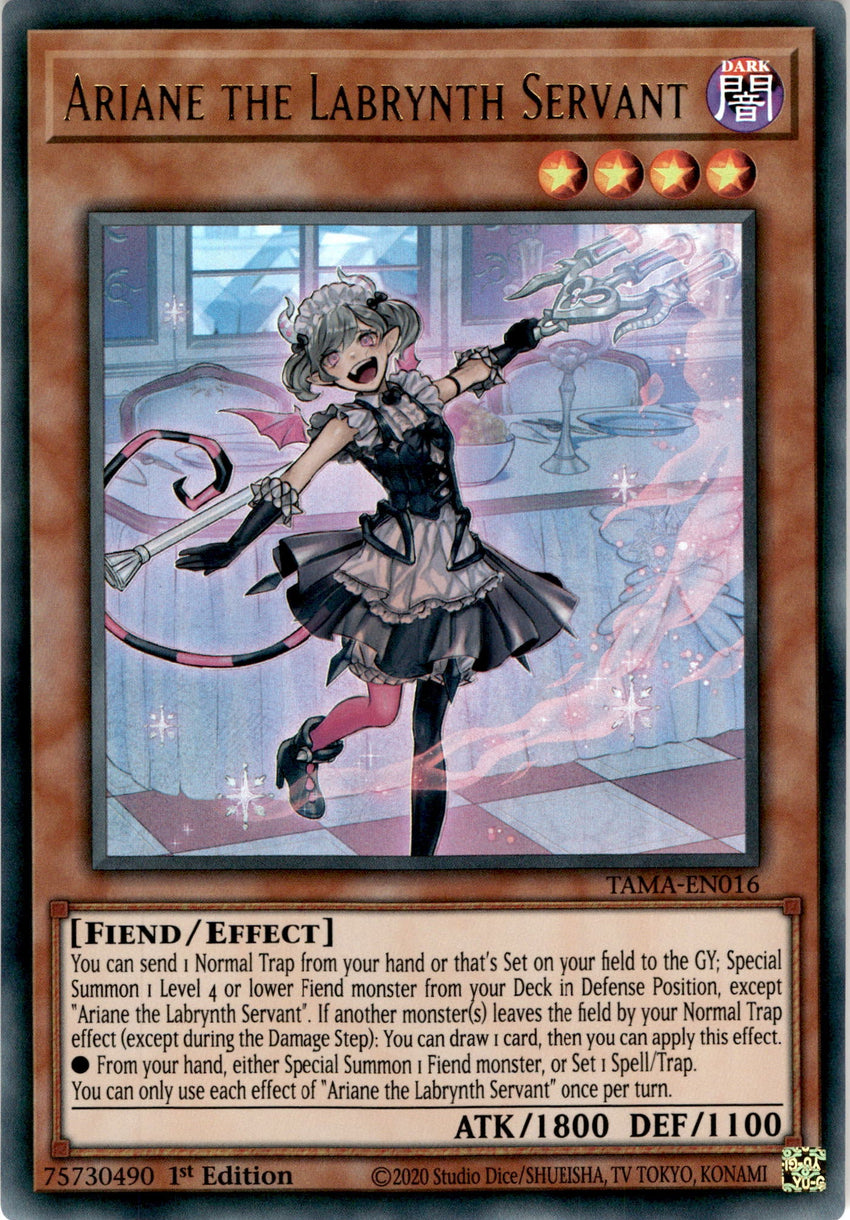 Ariane the Labrynth Servant - TAMA-EN016 - Ultra Rare 1st Edition