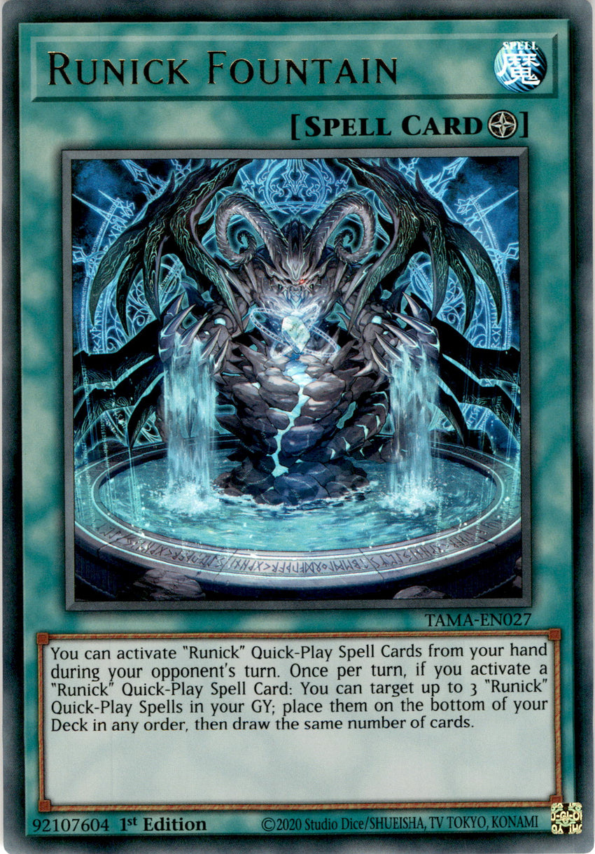 Runick Fountain - TAMA-EN027 - Ultra Rare 1st Edition