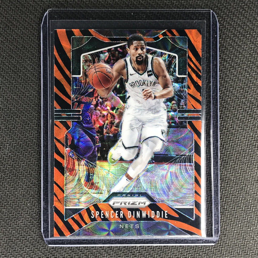 2019-20 Prizm SPENCER DINWIDDIE Tiger Prizm SSP #48-Cherry Collectables
