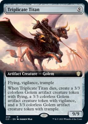Triplicate Titan 406 Extended Art Commander 2021
