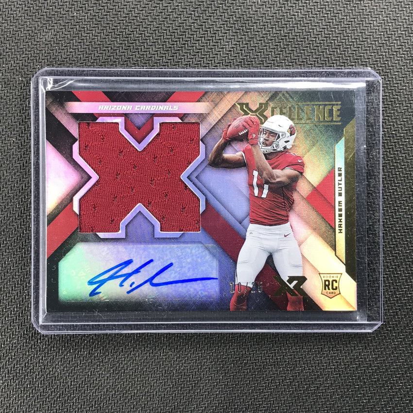2019 XR HAKEEM BUTLER Rookie Xcellence Jersey Auto 10/25-Cherry Collectables