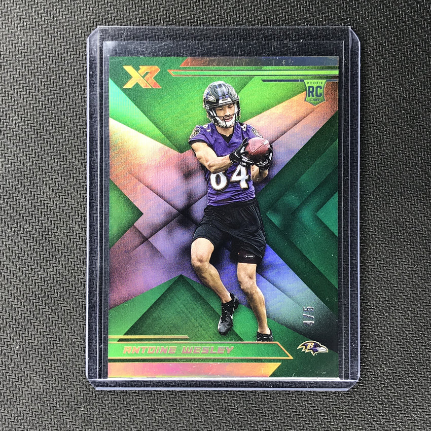 2019 XR ANTOINE WESLEY Rookie Green 4/5-Cherry Collectables